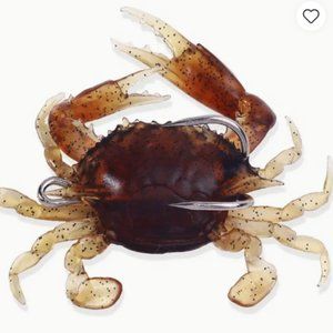 Crab Soft Lure Double Sharp Hook Lure Lifelike 18 g 3.15 in Salt & Fresh…